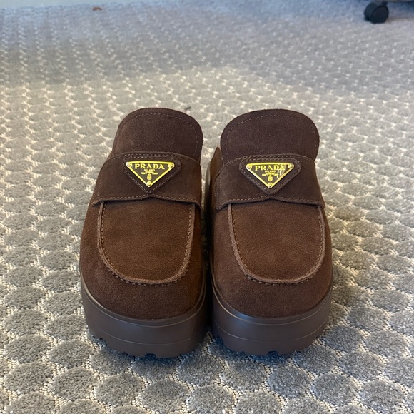 Prada Shoes - Prada Men's Chocolate Brown Suede Loafers